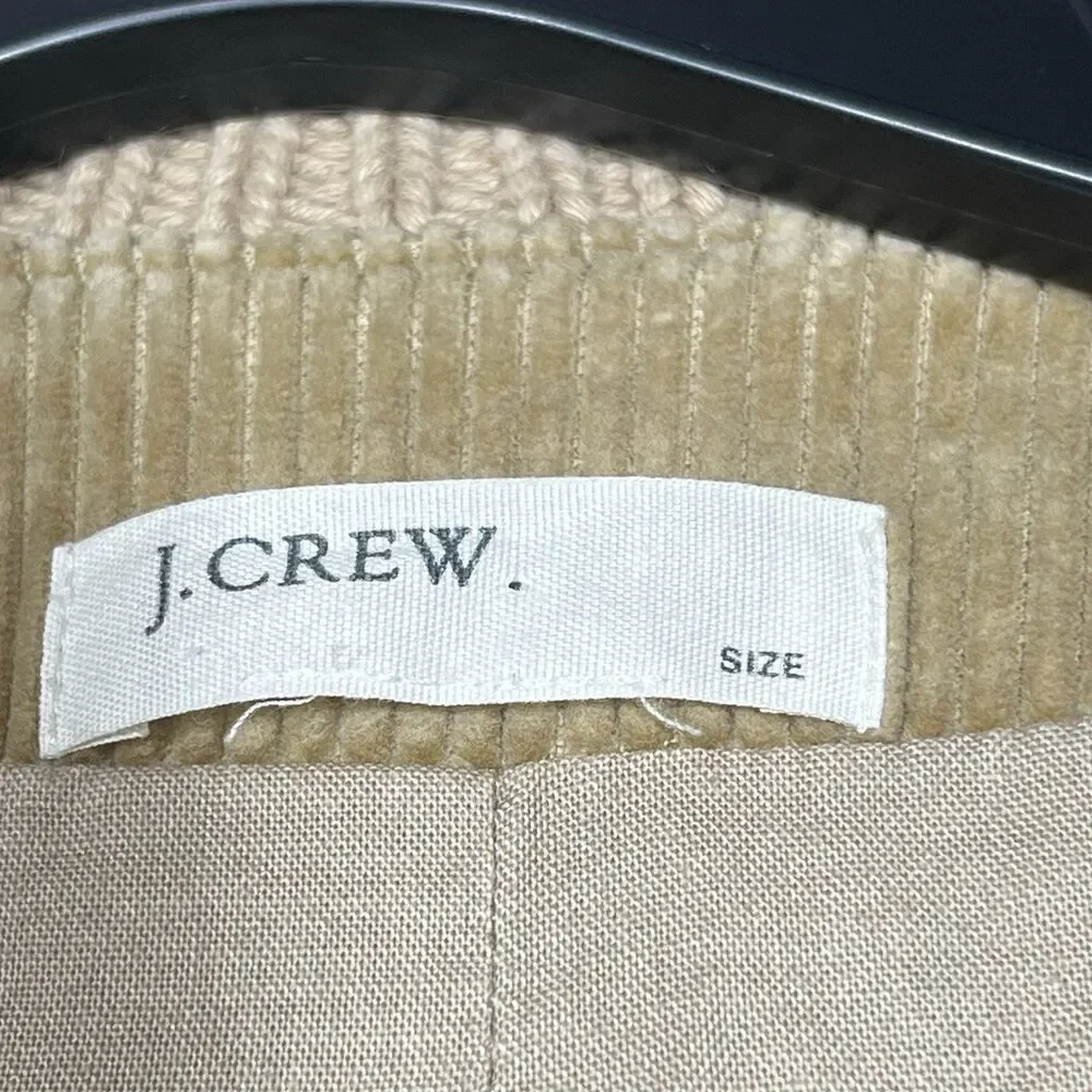 Vintage J Crew Corduroy Jacket Women’s Small Knit Snap Up Shawl Collar Y2K 90’s